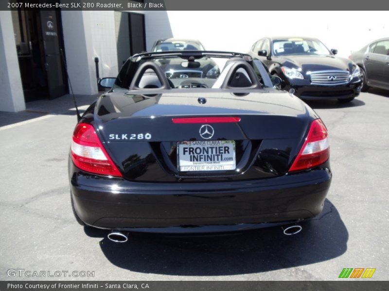 Black / Black 2007 Mercedes-Benz SLK 280 Roadster