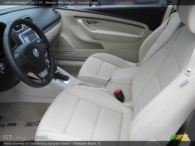 Eismeer Blue Metallic / Cornsilk Beige 2008 Volkswagen Eos 2.0T