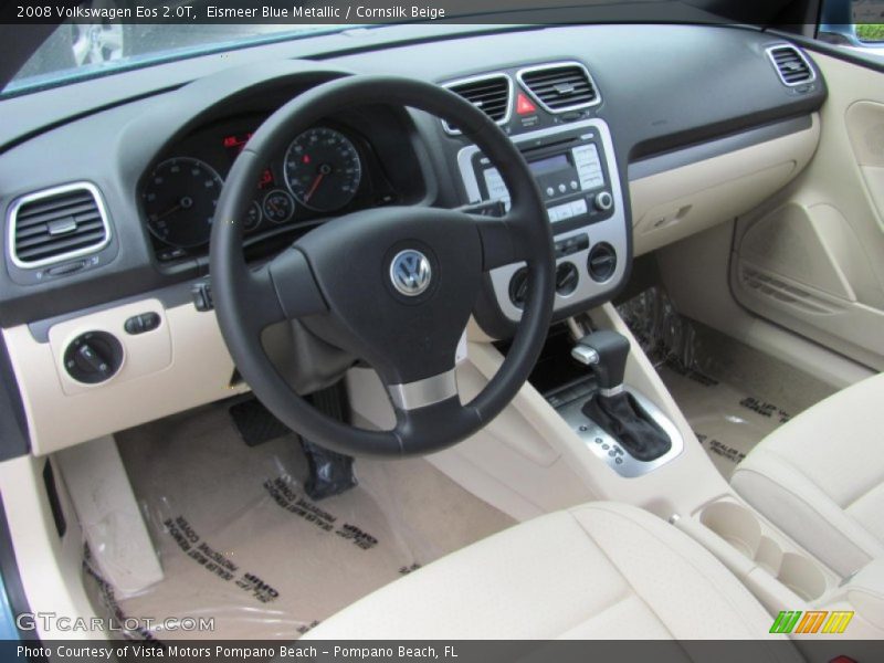Eismeer Blue Metallic / Cornsilk Beige 2008 Volkswagen Eos 2.0T
