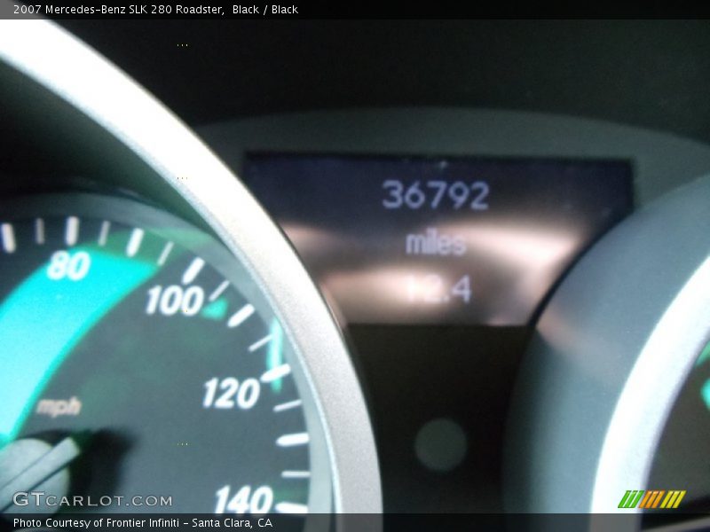Black / Black 2007 Mercedes-Benz SLK 280 Roadster
