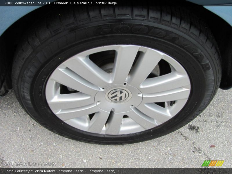 Eismeer Blue Metallic / Cornsilk Beige 2008 Volkswagen Eos 2.0T