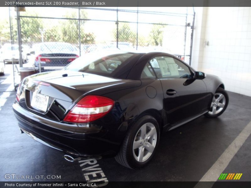Black / Black 2007 Mercedes-Benz SLK 280 Roadster