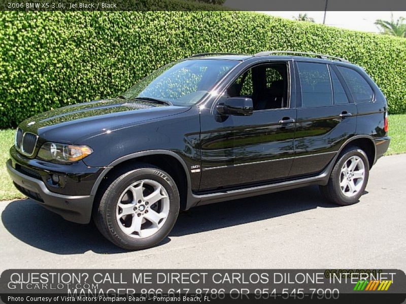 Jet Black / Black 2006 BMW X5 3.0i