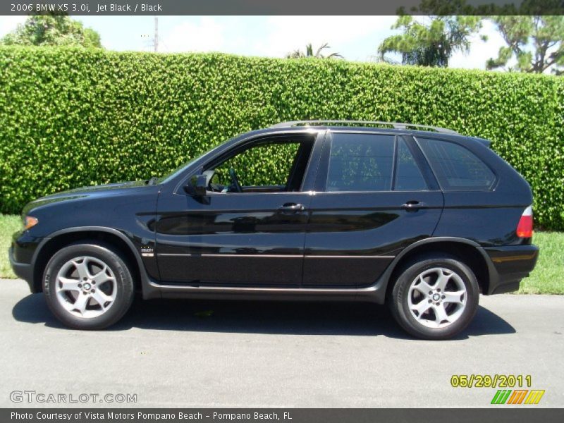 Jet Black / Black 2006 BMW X5 3.0i