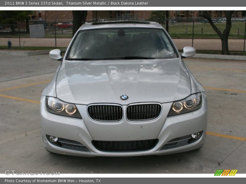 Titanium Silver Metallic / Black Dakota Leather 2011 BMW 3 Series 335d Sedan
