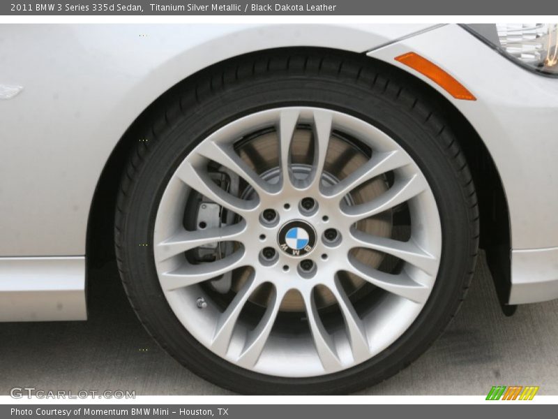 Titanium Silver Metallic / Black Dakota Leather 2011 BMW 3 Series 335d Sedan