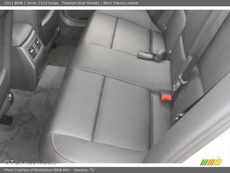 Titanium Silver Metallic / Black Dakota Leather 2011 BMW 3 Series 335d Sedan