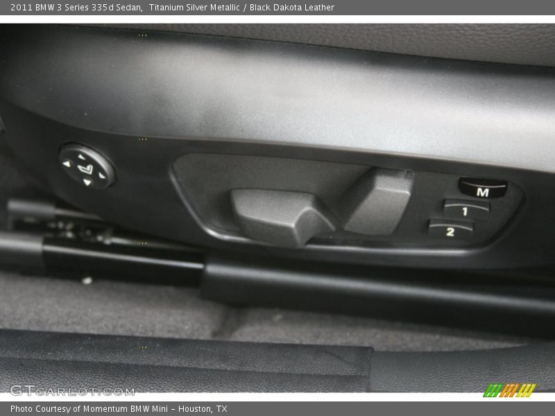Titanium Silver Metallic / Black Dakota Leather 2011 BMW 3 Series 335d Sedan