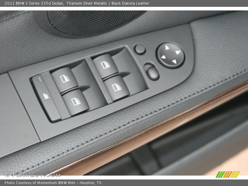 Titanium Silver Metallic / Black Dakota Leather 2011 BMW 3 Series 335d Sedan