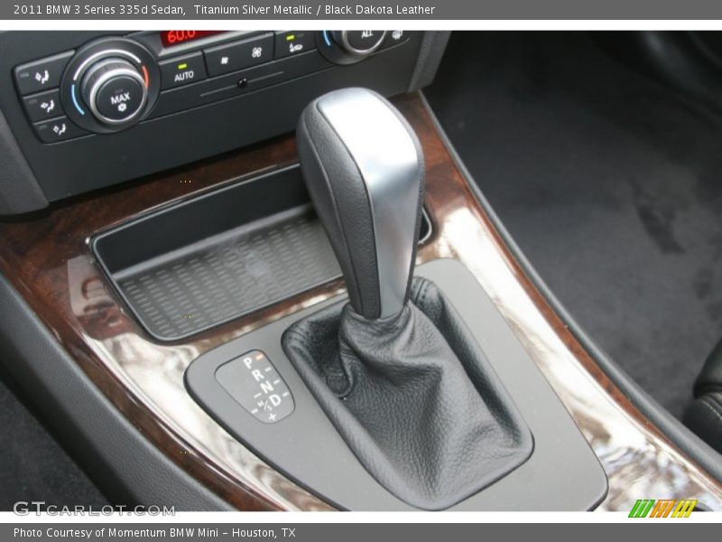 Titanium Silver Metallic / Black Dakota Leather 2011 BMW 3 Series 335d Sedan
