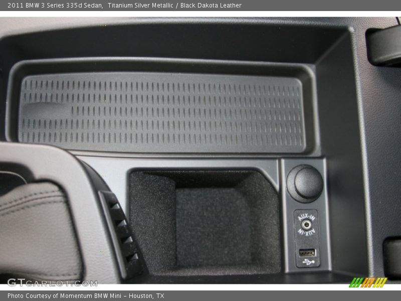 Titanium Silver Metallic / Black Dakota Leather 2011 BMW 3 Series 335d Sedan