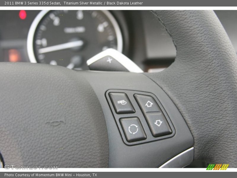 Titanium Silver Metallic / Black Dakota Leather 2011 BMW 3 Series 335d Sedan