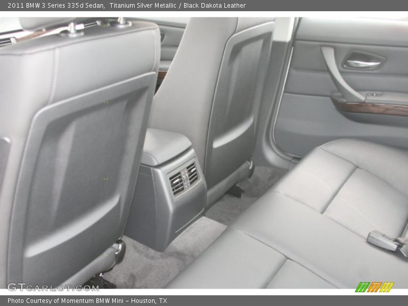 Titanium Silver Metallic / Black Dakota Leather 2011 BMW 3 Series 335d Sedan