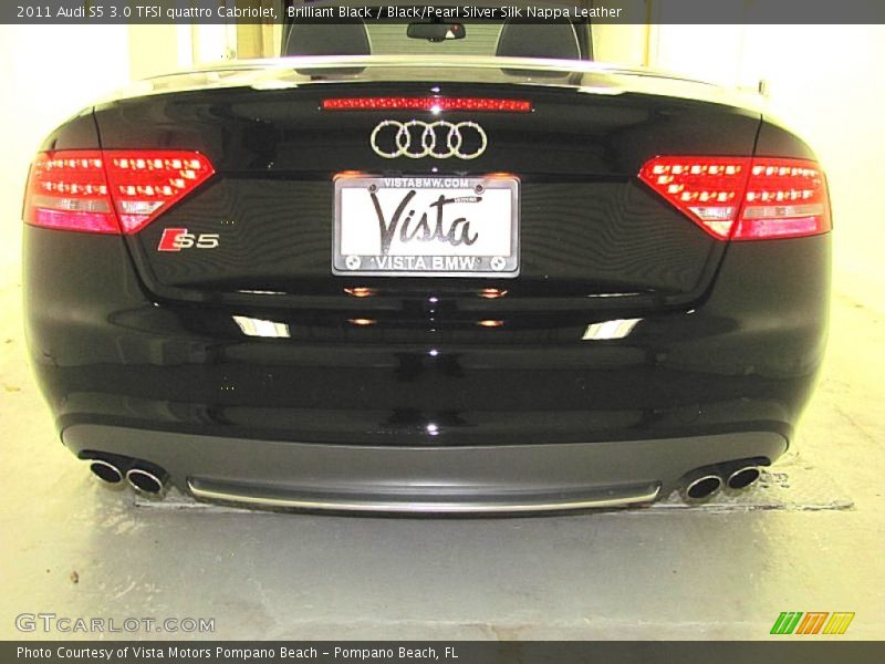 Brilliant Black / Black/Pearl Silver Silk Nappa Leather 2011 Audi S5 3.0 TFSI quattro Cabriolet