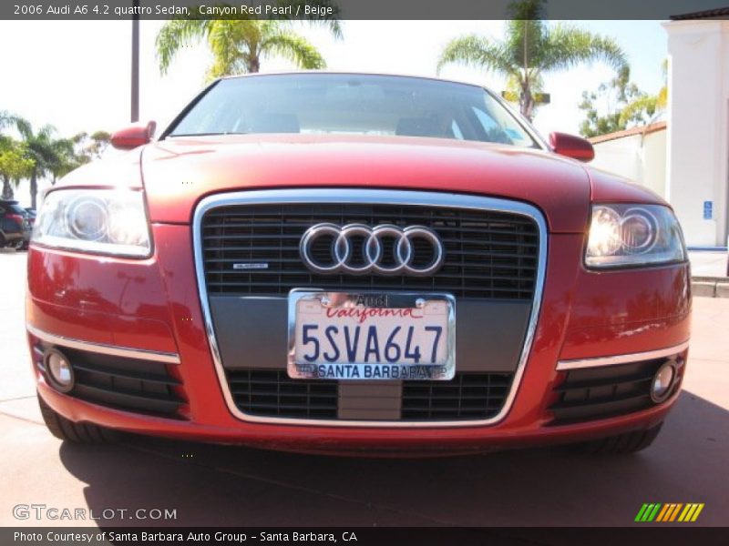 Canyon Red Pearl / Beige 2006 Audi A6 4.2 quattro Sedan