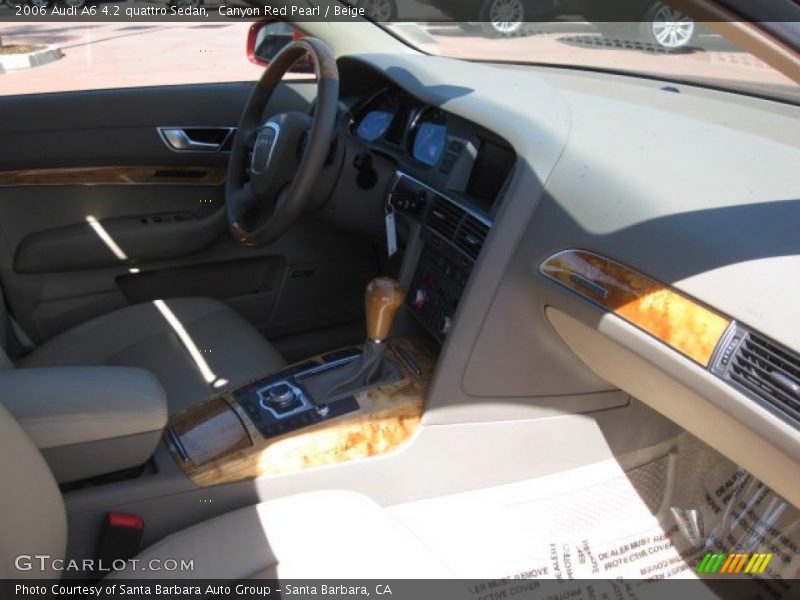 Canyon Red Pearl / Beige 2006 Audi A6 4.2 quattro Sedan