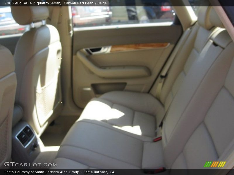 Canyon Red Pearl / Beige 2006 Audi A6 4.2 quattro Sedan