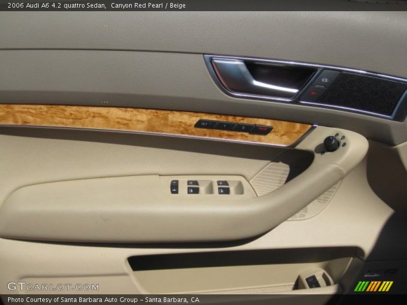 Canyon Red Pearl / Beige 2006 Audi A6 4.2 quattro Sedan