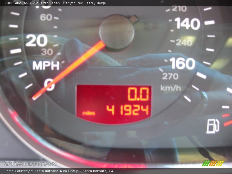 Canyon Red Pearl / Beige 2006 Audi A6 4.2 quattro Sedan