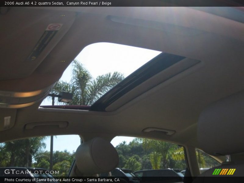 Canyon Red Pearl / Beige 2006 Audi A6 4.2 quattro Sedan