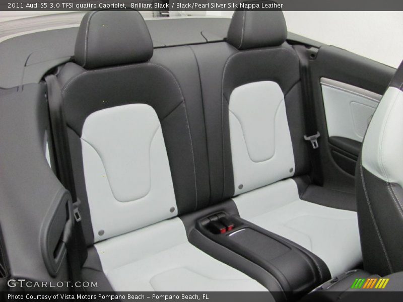  2011 S5 3.0 TFSI quattro Cabriolet Black/Pearl Silver Silk Nappa Leather Interior