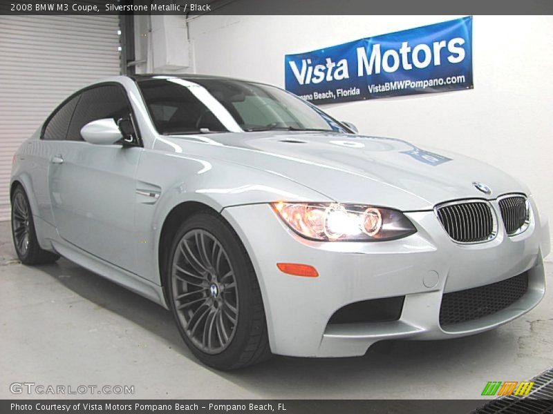 Silverstone Metallic / Black 2008 BMW M3 Coupe