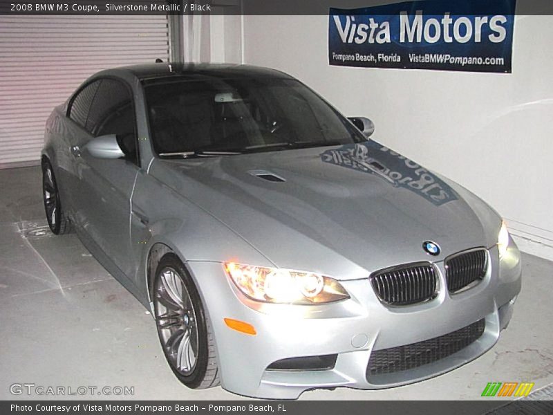 Silverstone Metallic / Black 2008 BMW M3 Coupe