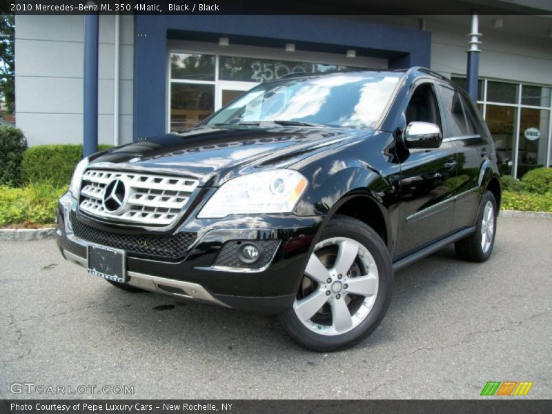 Black / Black 2010 Mercedes-Benz ML 350 4Matic