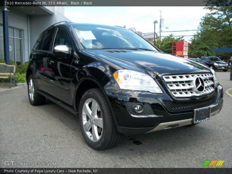 Black / Black 2010 Mercedes-Benz ML 350 4Matic