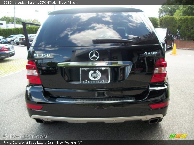 Black / Black 2010 Mercedes-Benz ML 350 4Matic