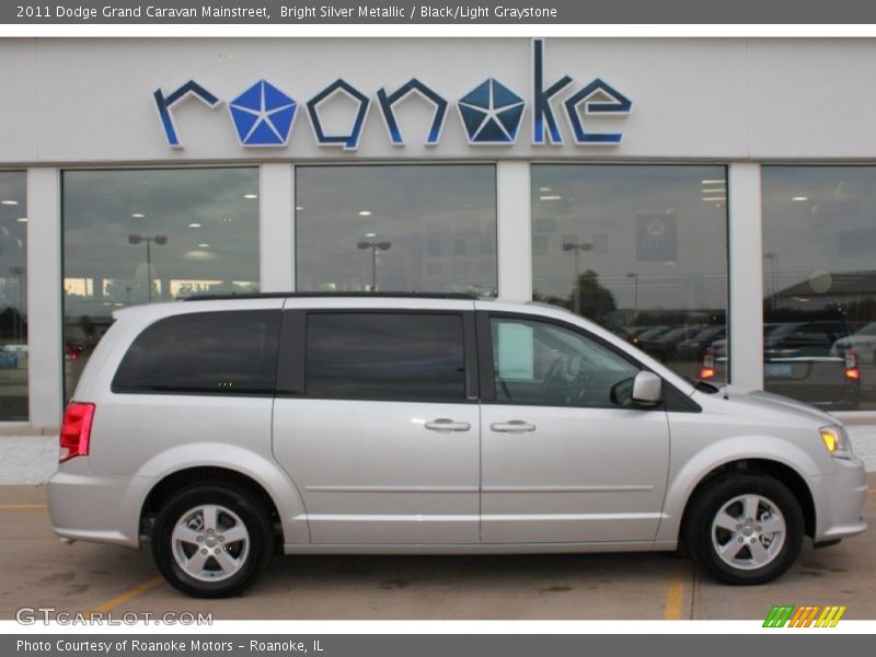 Bright Silver Metallic / Black/Light Graystone 2011 Dodge Grand Caravan Mainstreet