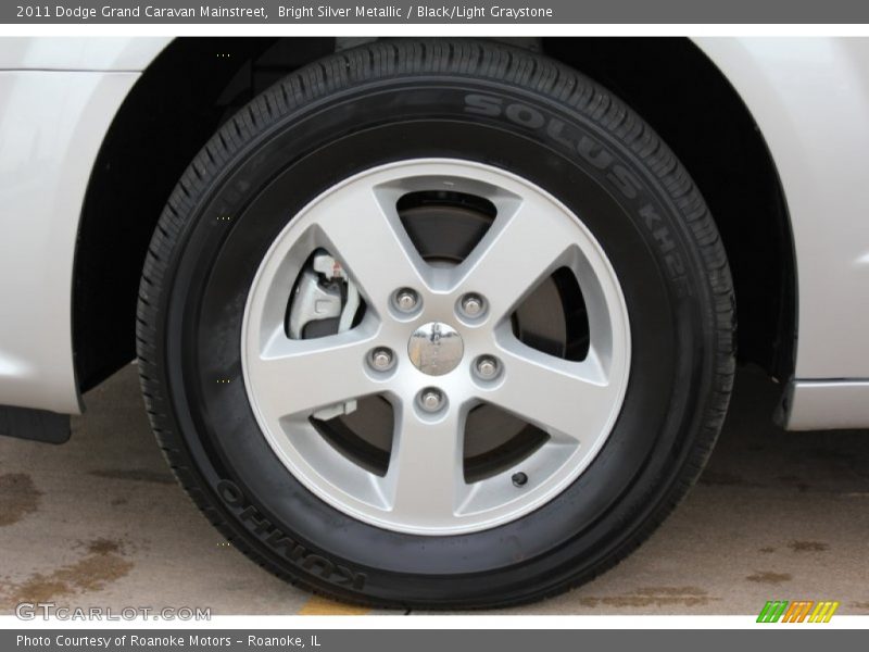 Bright Silver Metallic / Black/Light Graystone 2011 Dodge Grand Caravan Mainstreet