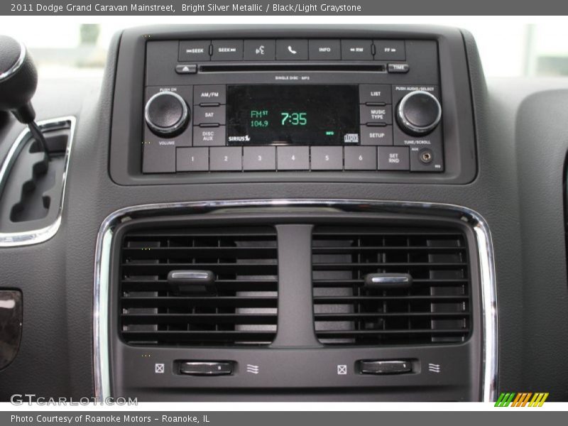 Bright Silver Metallic / Black/Light Graystone 2011 Dodge Grand Caravan Mainstreet