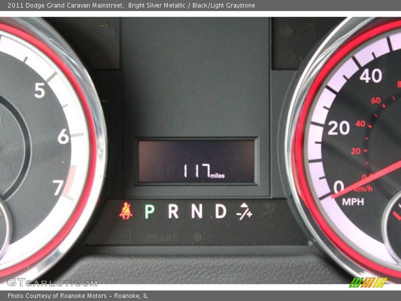 Bright Silver Metallic / Black/Light Graystone 2011 Dodge Grand Caravan Mainstreet