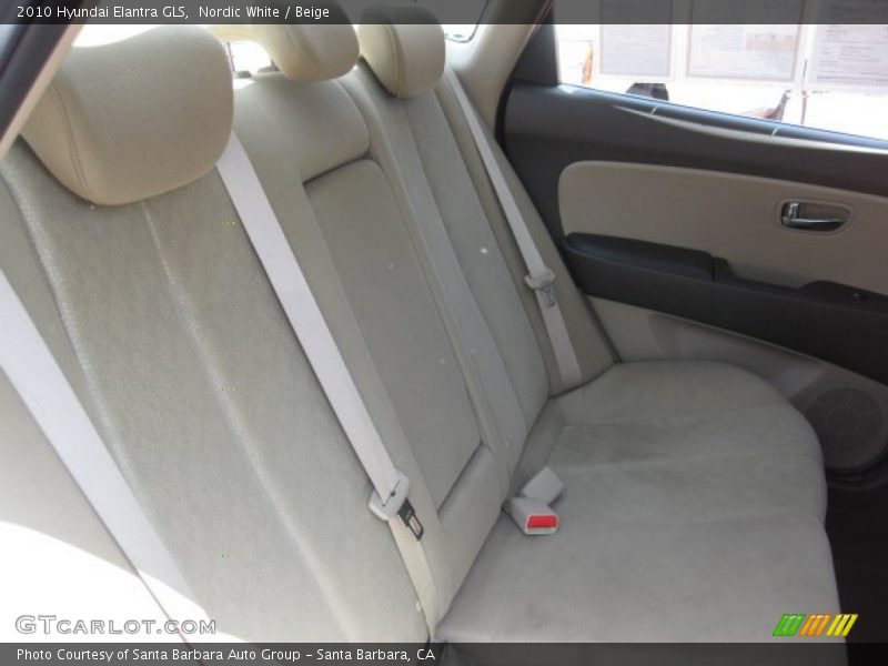 Nordic White / Beige 2010 Hyundai Elantra GLS