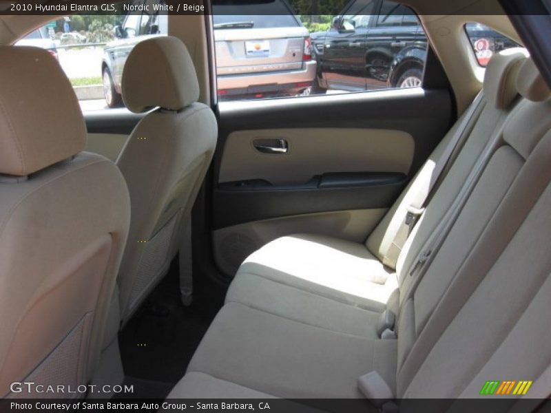 Nordic White / Beige 2010 Hyundai Elantra GLS