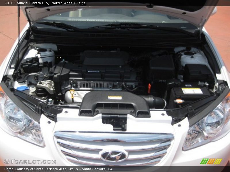 Nordic White / Beige 2010 Hyundai Elantra GLS