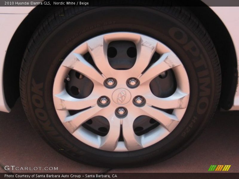 Nordic White / Beige 2010 Hyundai Elantra GLS