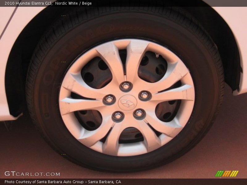 Nordic White / Beige 2010 Hyundai Elantra GLS