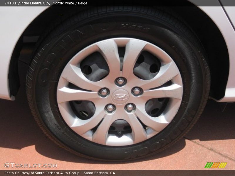 Nordic White / Beige 2010 Hyundai Elantra GLS