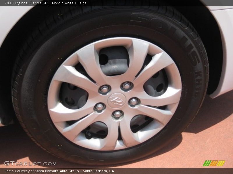 Nordic White / Beige 2010 Hyundai Elantra GLS