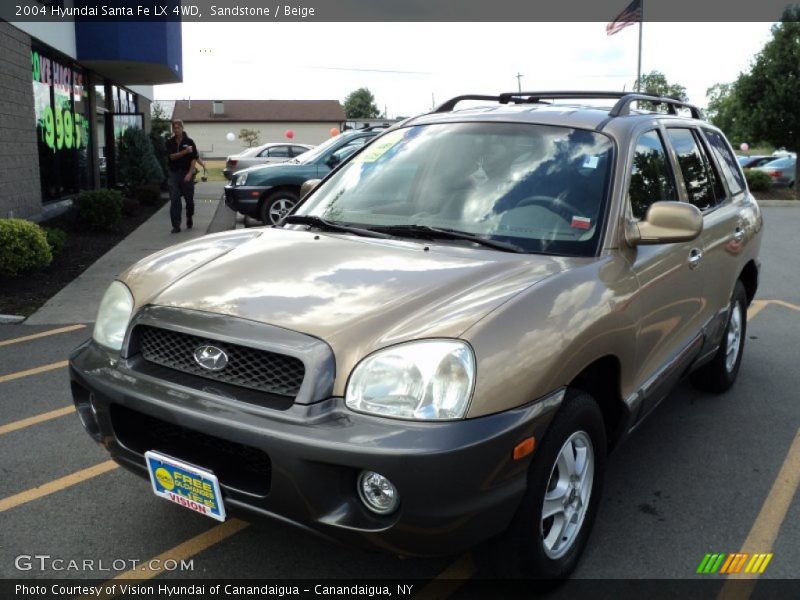 Sandstone / Beige 2004 Hyundai Santa Fe LX 4WD