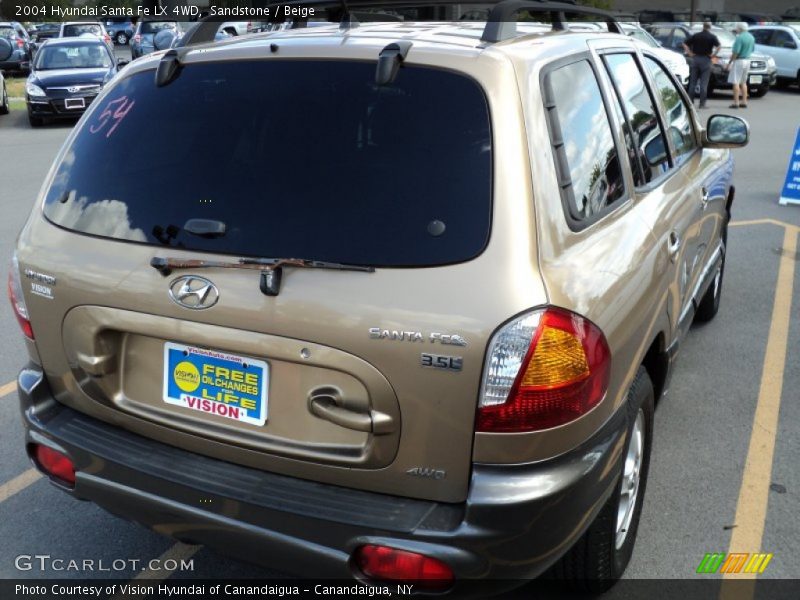 Sandstone / Beige 2004 Hyundai Santa Fe LX 4WD