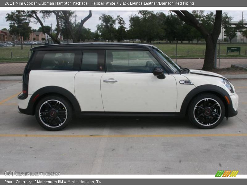 Pepper White / Black Lounge Leather/Damson Red Piping 2011 Mini Cooper Clubman Hampton Package