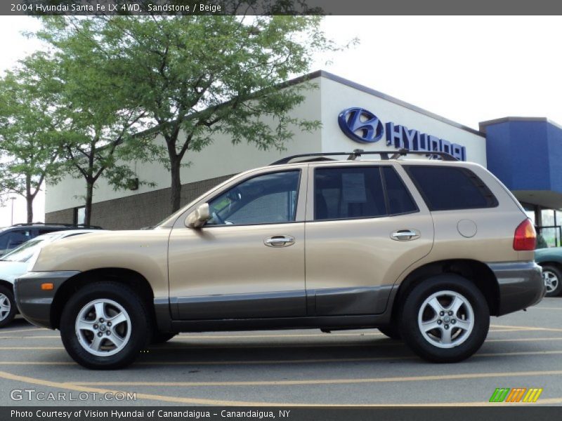 Sandstone / Beige 2004 Hyundai Santa Fe LX 4WD