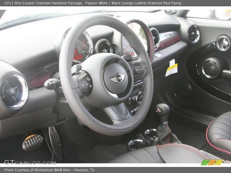 2011 Cooper Clubman Hampton Package Black Lounge Leather/Damson Red Piping Interior