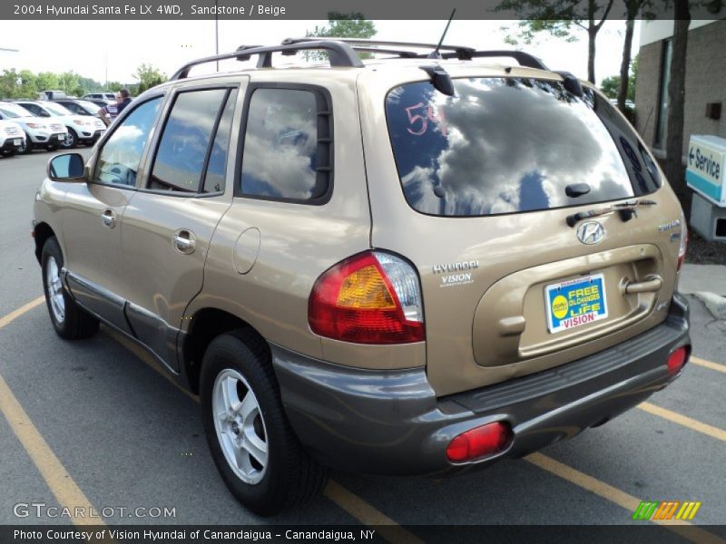 Sandstone / Beige 2004 Hyundai Santa Fe LX 4WD