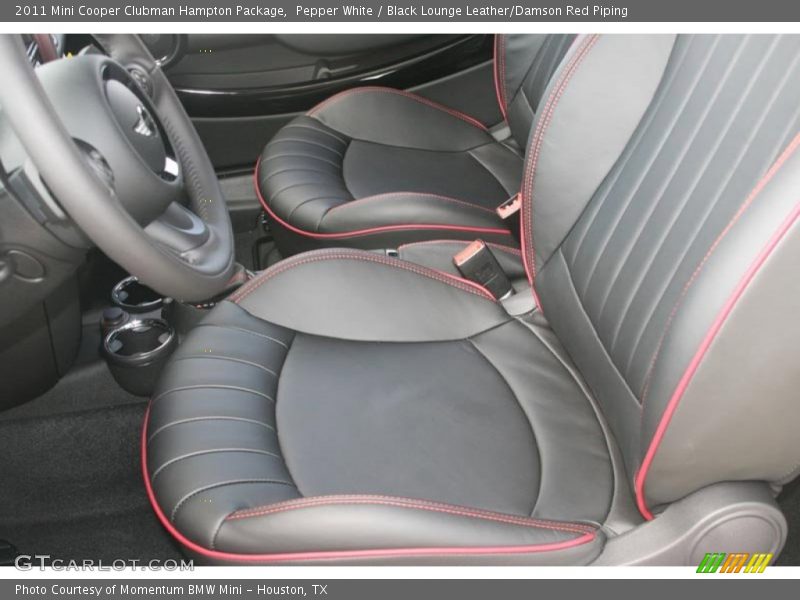  2011 Cooper Clubman Hampton Package Black Lounge Leather/Damson Red Piping Interior