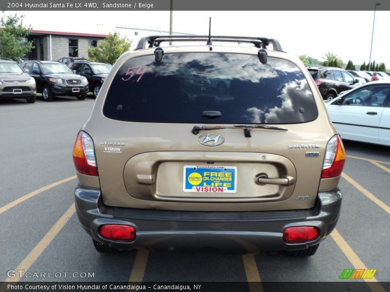 Sandstone / Beige 2004 Hyundai Santa Fe LX 4WD