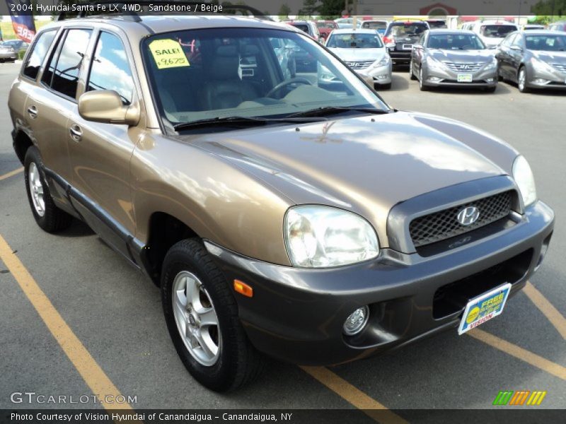 Sandstone / Beige 2004 Hyundai Santa Fe LX 4WD